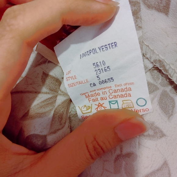 Vintage Classique Collections Beige Paisley Floral Skirt (Size 4/5) - Picture 7 of 12